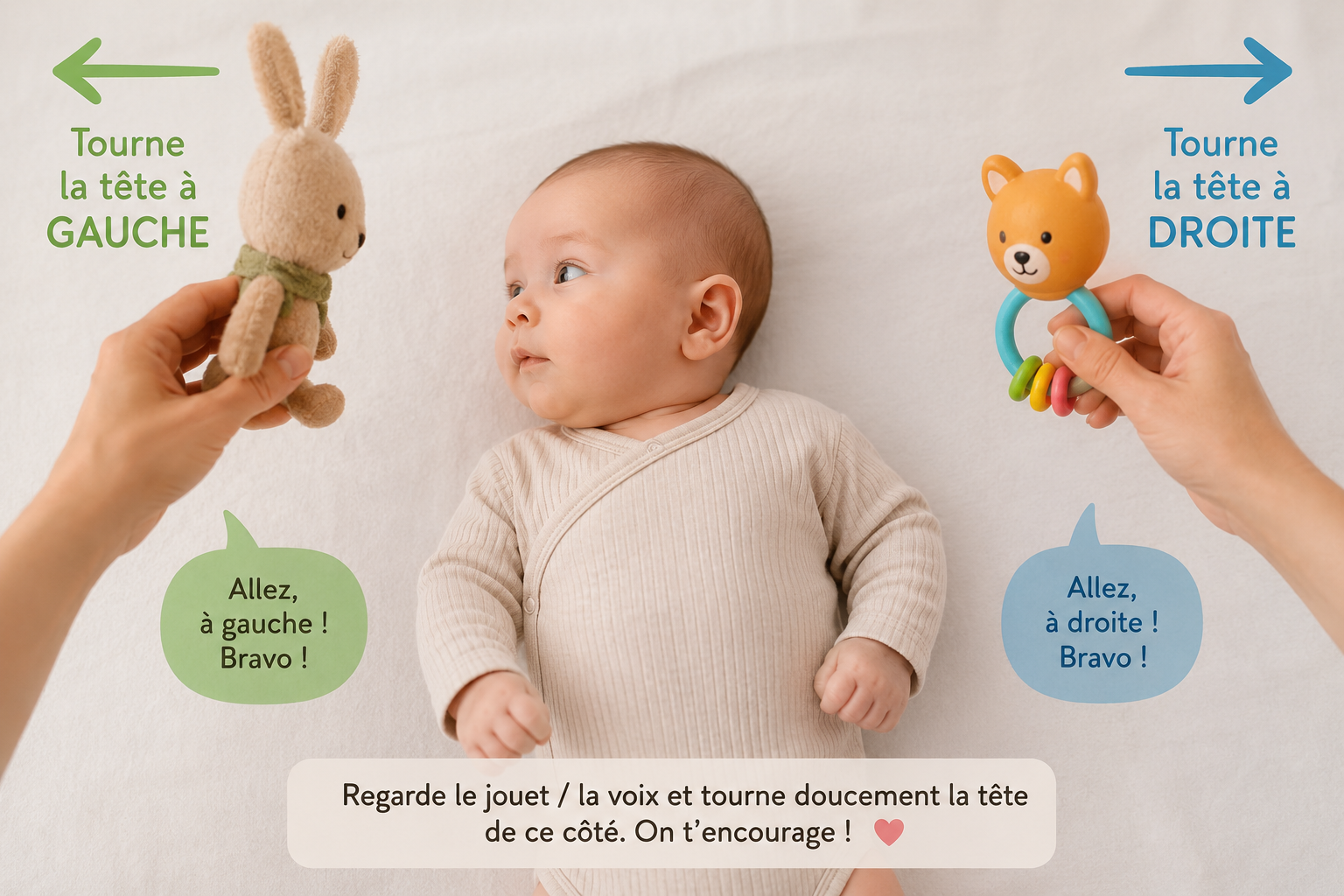 Stimuler le mouvement de tête